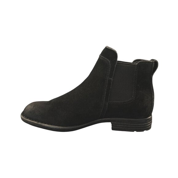 Born Laney Chelsea Boots Women's Black Suede Ankle, Size 6.5M NWOB - Picture 2 of 10